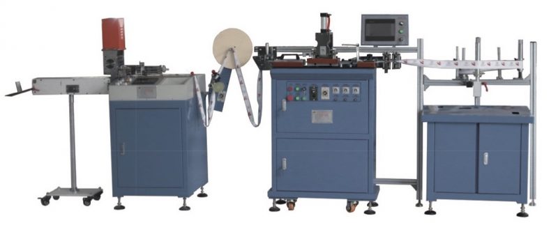 label longitude fold machine with ultrasonic label cutting machine