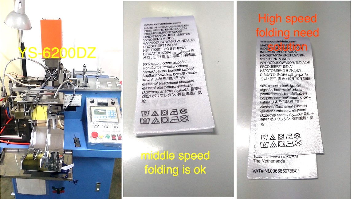 YS-6200DZ label cutting and fold problem solution